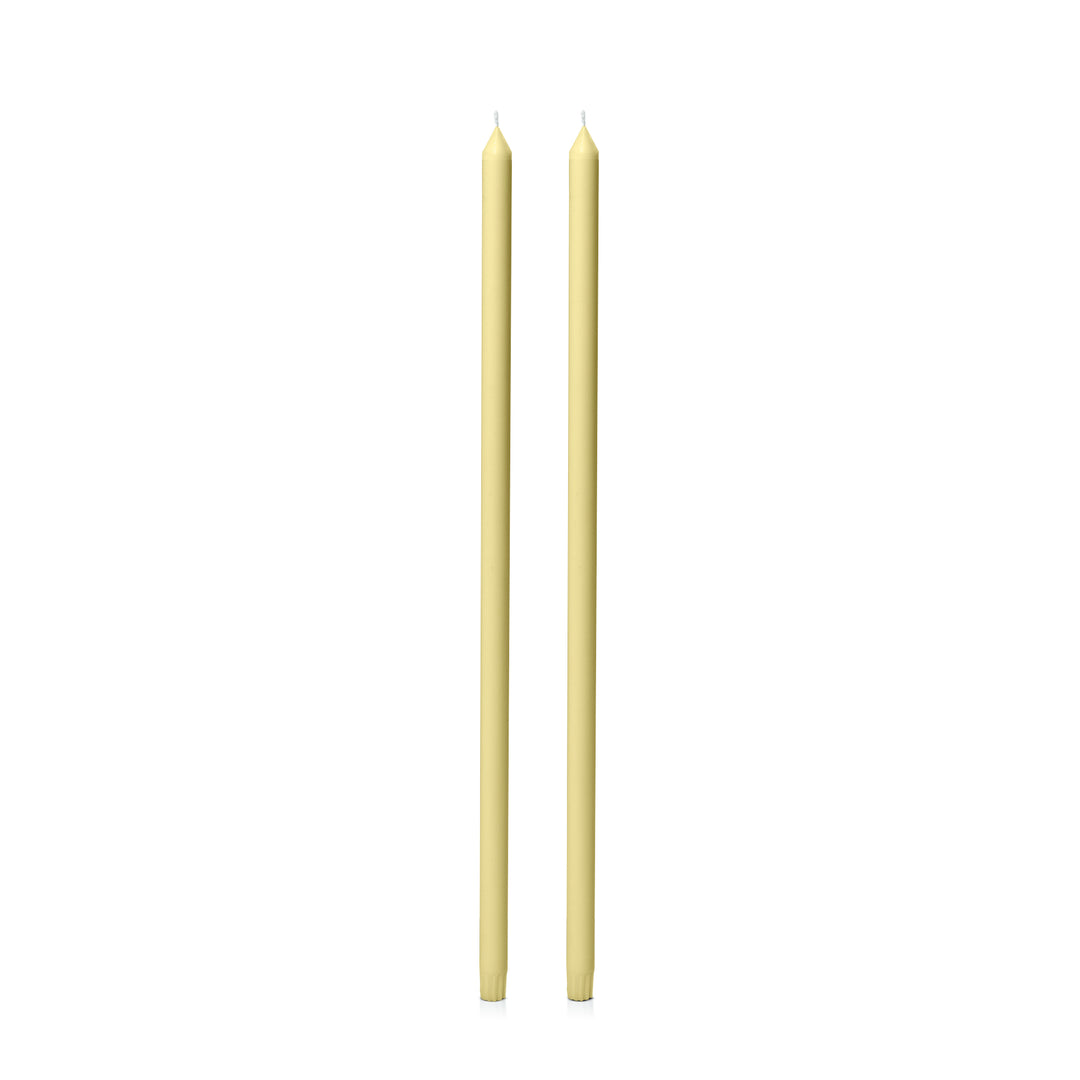 Lemon 60cm Dinner Candles Pack of 2