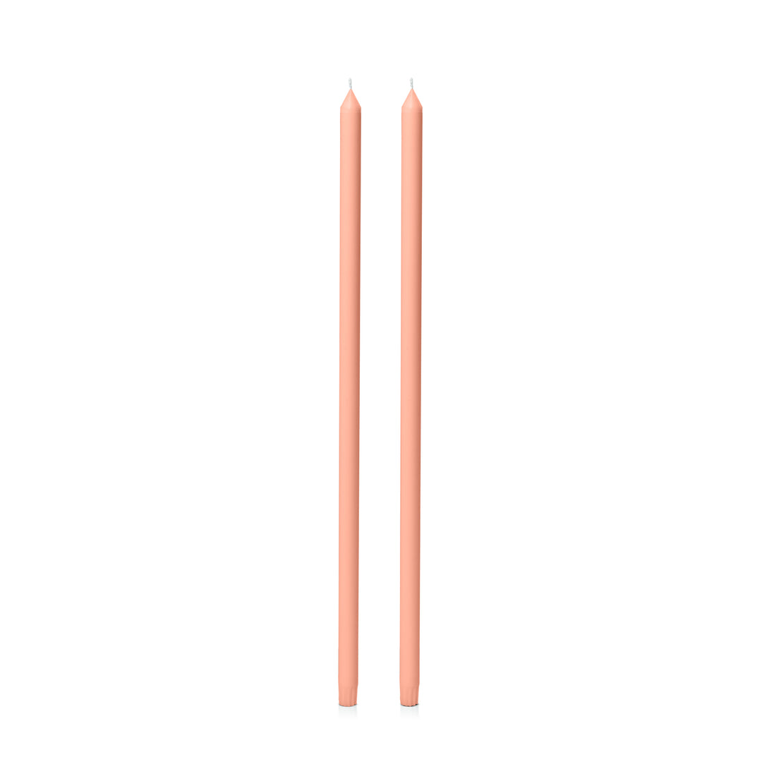 Peach 60cm Dinner Candles Pack of 2