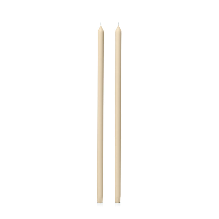 Sandstone 60cm Dinner Candles Pack of 2