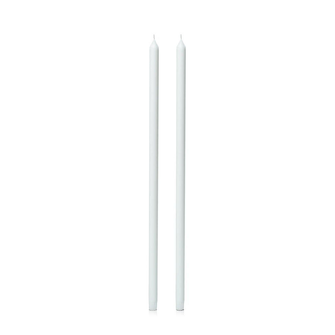 White 60cm Dinner Candles Pack of 2