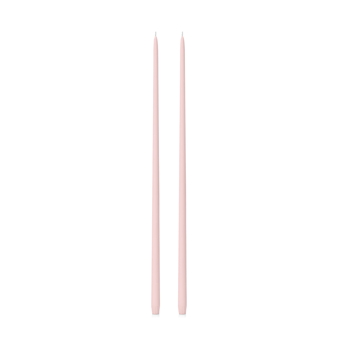 Antique Pink 65cm Taper Candles Pack of 2