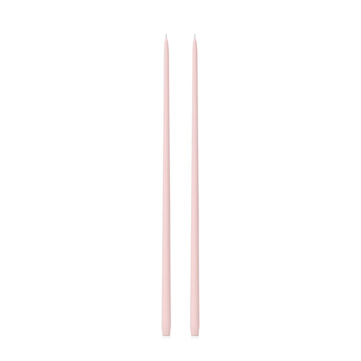 Antique Pink 65cm Taper Candles Pack of 2