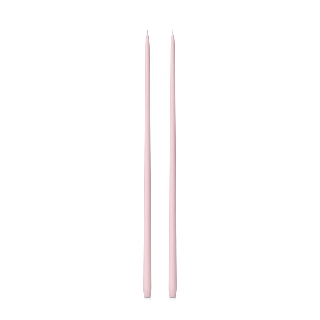 Blush Pink 65cm Taper Candles Pack of 2