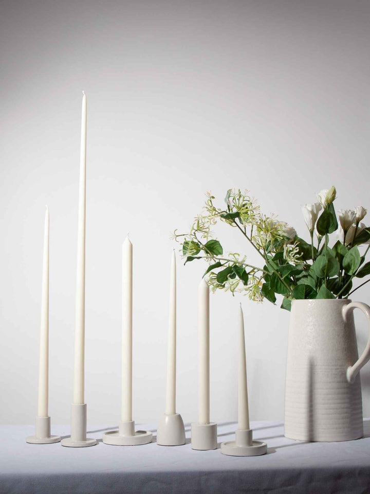 Ivory 65cm Taper Candles Pack of 2