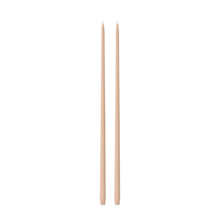 Latte 65cm Taper Candles Pack of 2