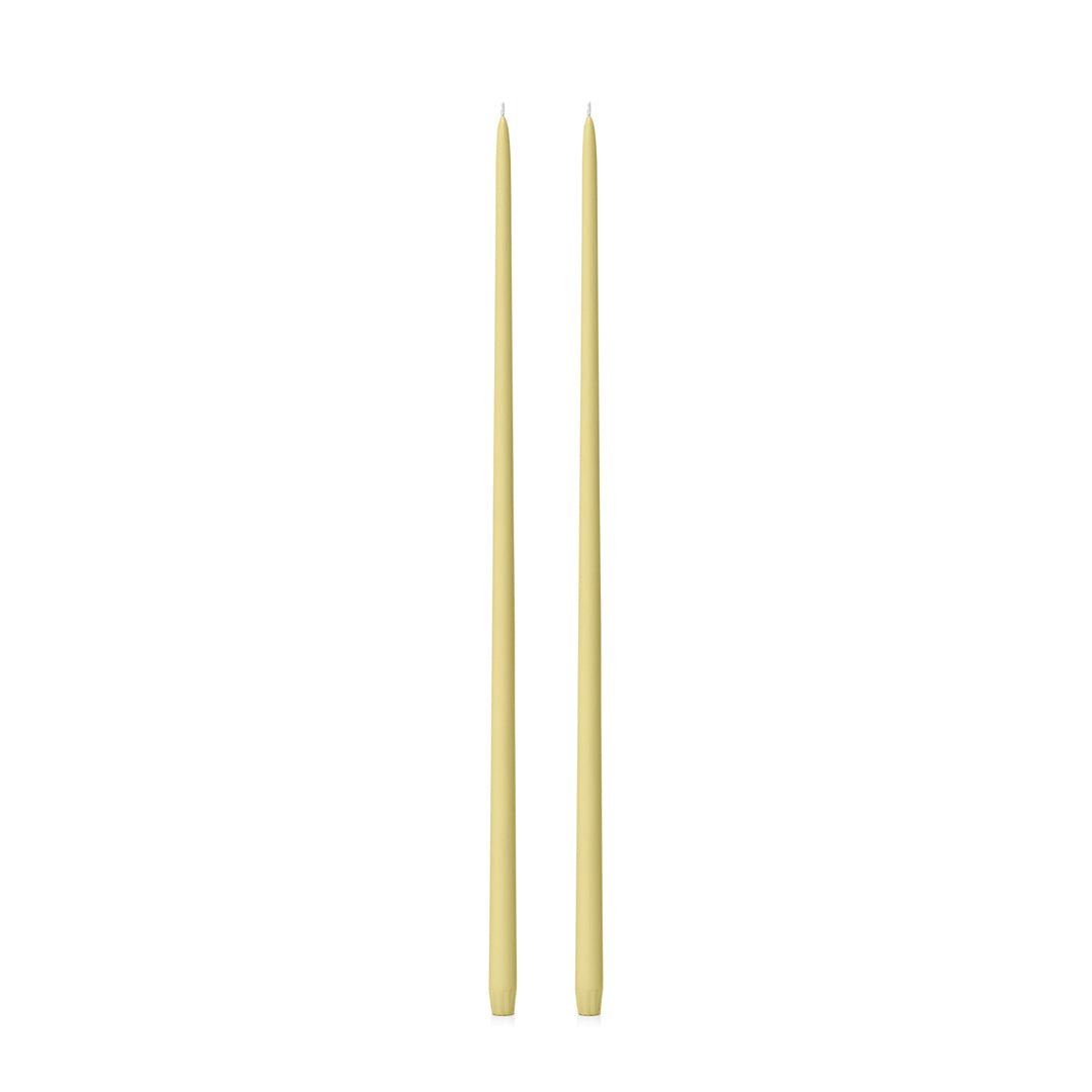 Lemon 65cm Taper Candles Pack of 2