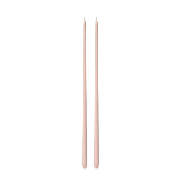 Nude 65cm Taper Candles Pack of 2