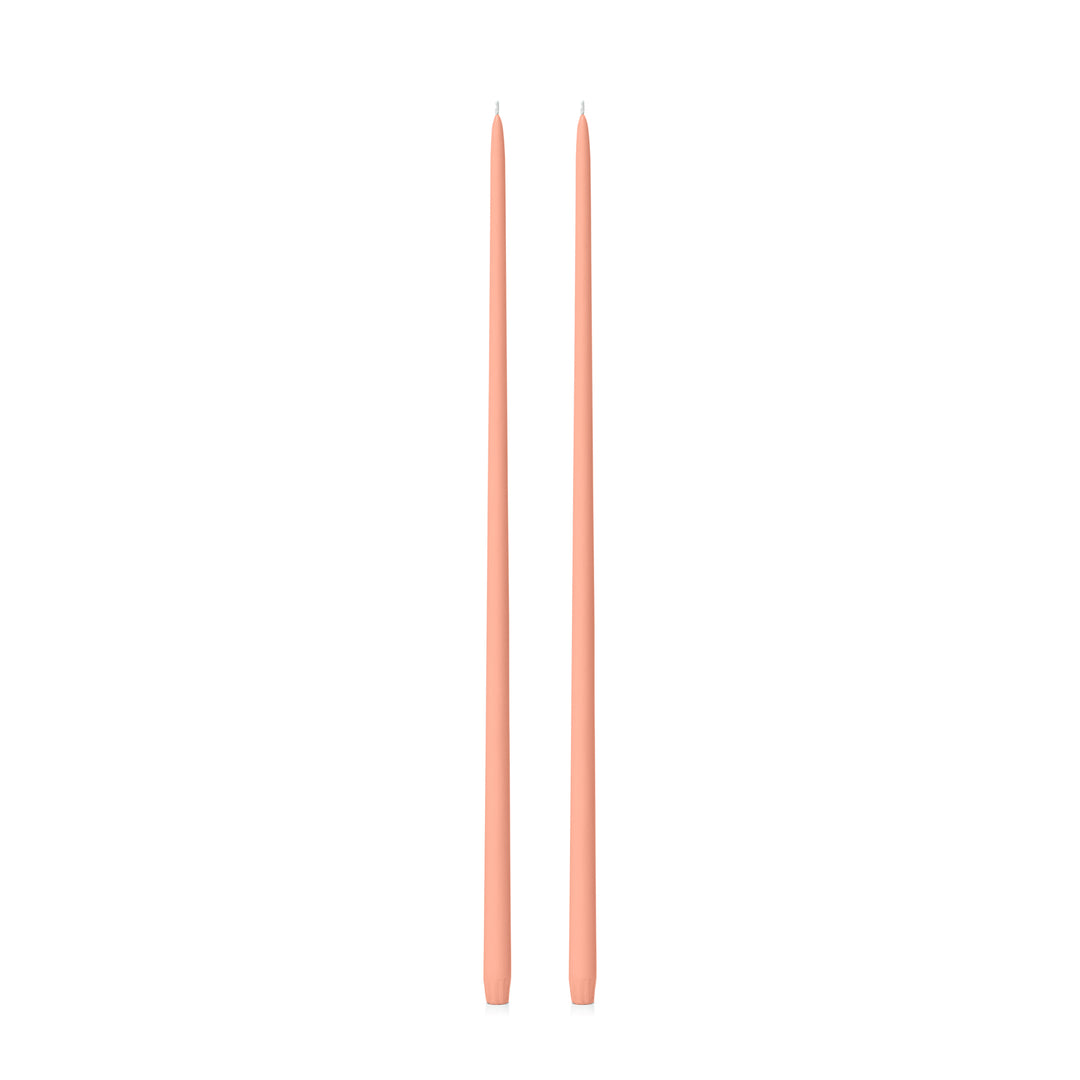 Peach 65cm Taper Candles Pack of 2