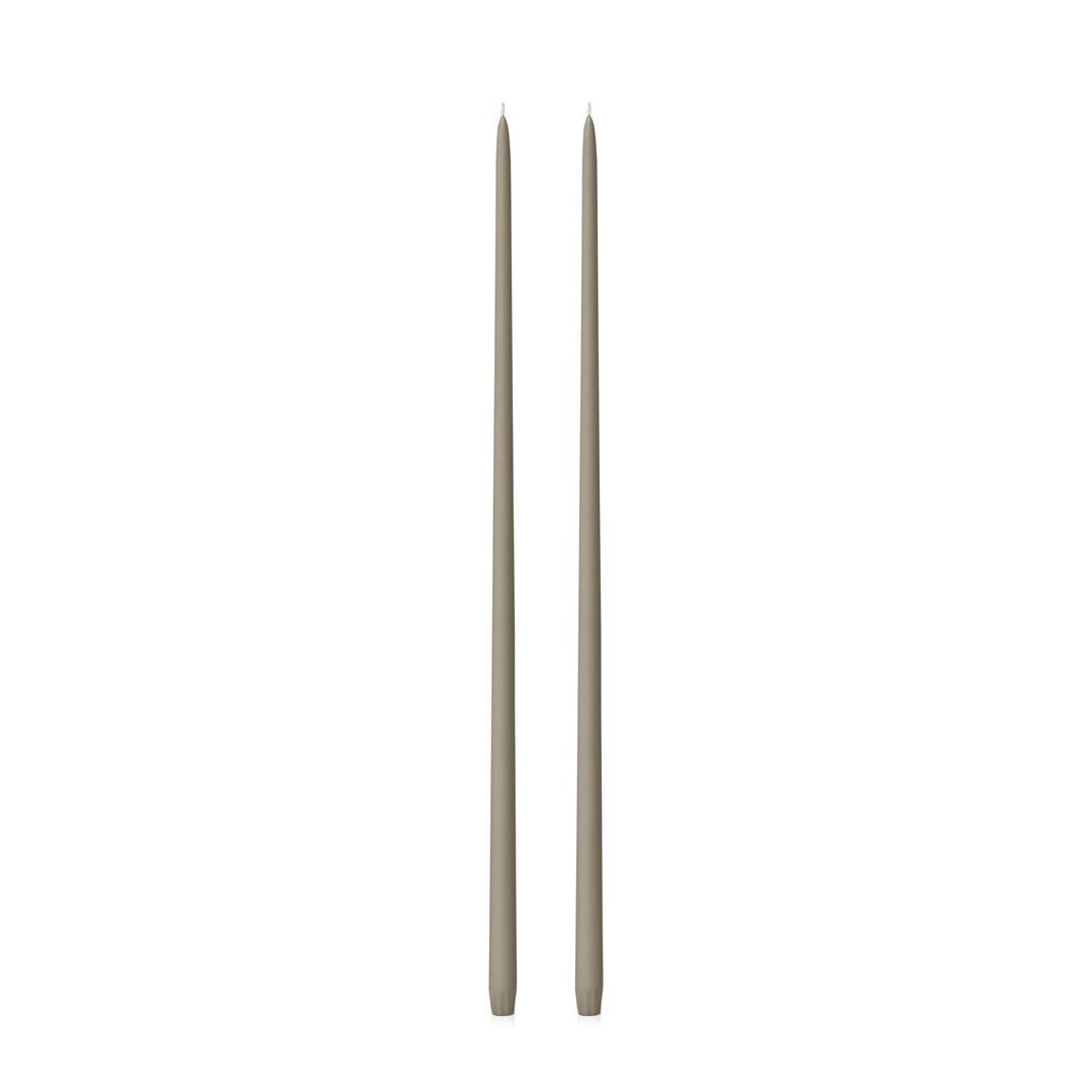 Pale Eucalypt 65cm Taper Candles Pack of 2