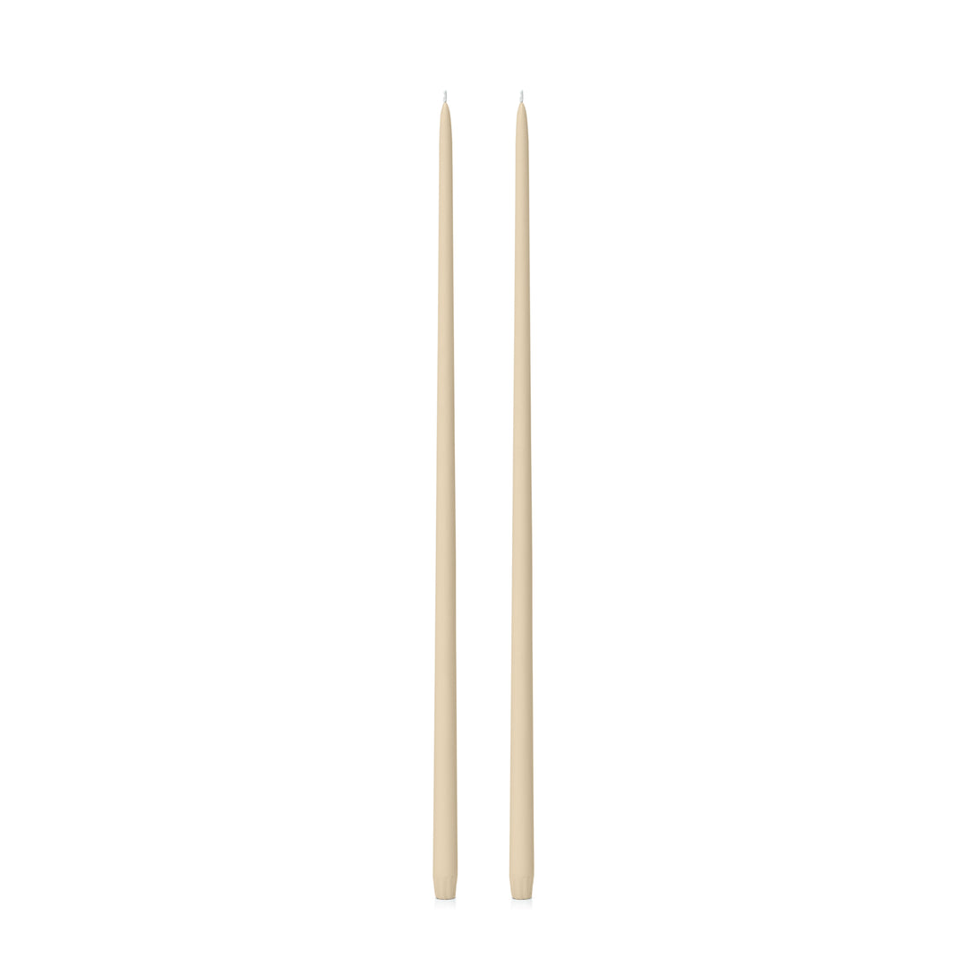 Sandstone 65cm Taper Candles Pack of 2