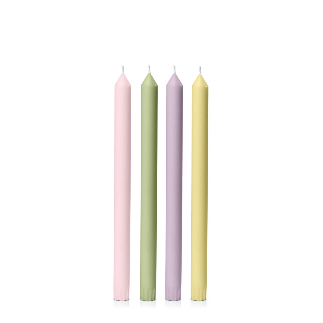 Wild Flower 30cm Curated Dinner Candles Pack of 4