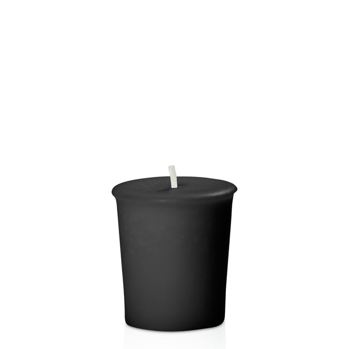 Black 4 cm x 5 cm Votives Pack of 6