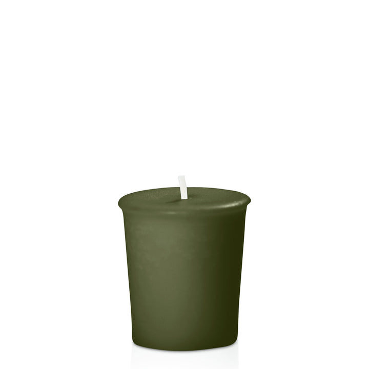 Olive 4 cm x 5 cm Votives Pack of 6