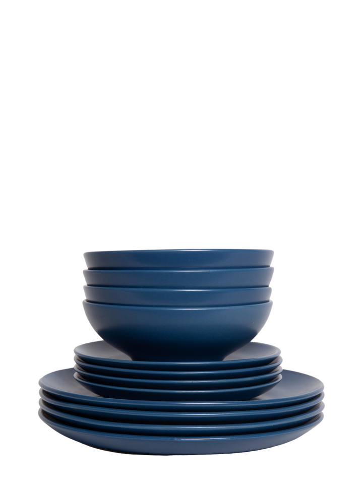 Midnight 12 Piece Dinnerware Set Pack of 4