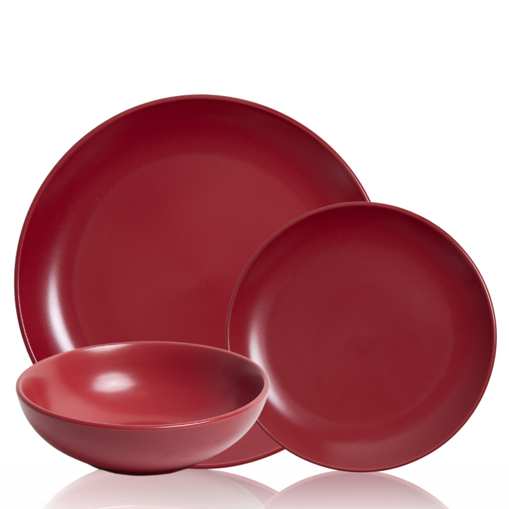 Pomegranate 12 Piece Dinnerware Set Pack of 4