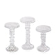 Clear Celestia Glass Candle Holder Trio Pack of 1