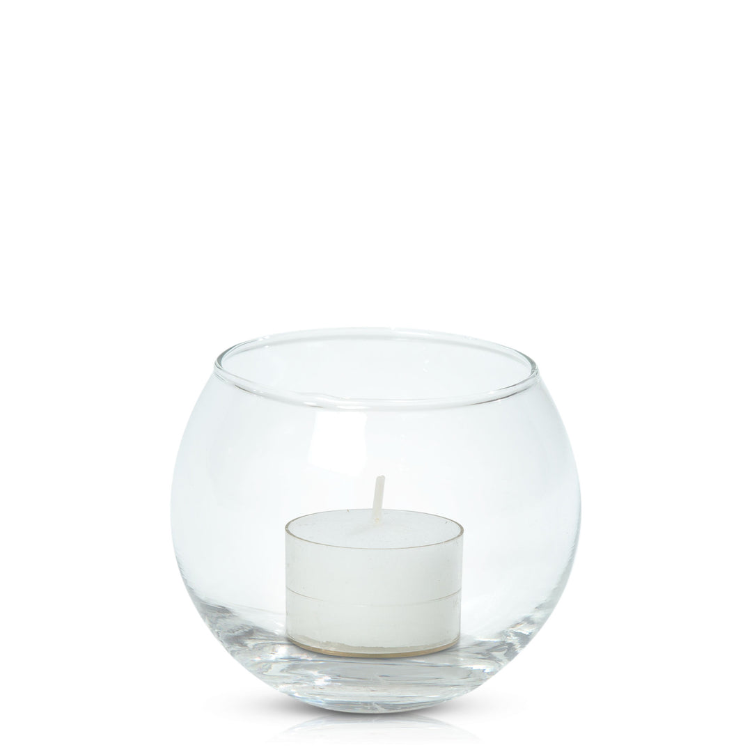 White Acrylic Cup Event Tealight in Fishbowl Pack of 24