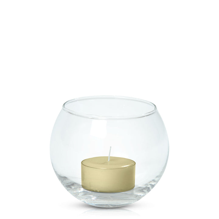 Buttercream Tealight in Fishbowl Pack Pack of 24