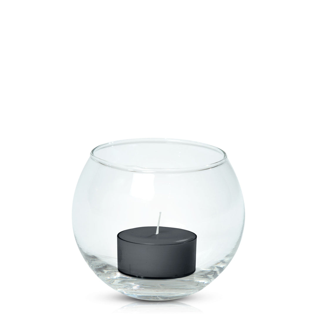 Charcoal Tealight in Fishbowl Pack Pack of 24