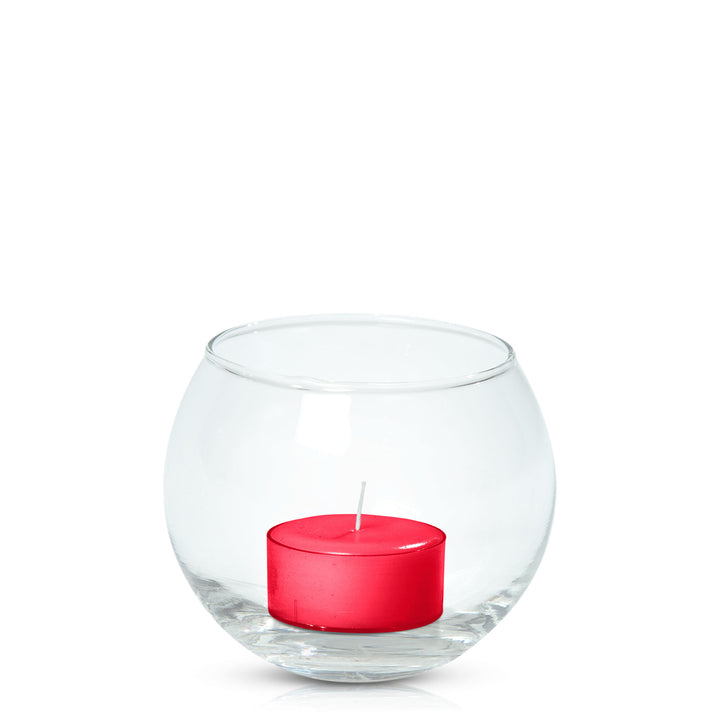 Carnival Red Tealight in Fishbowl Pack Pack of 24