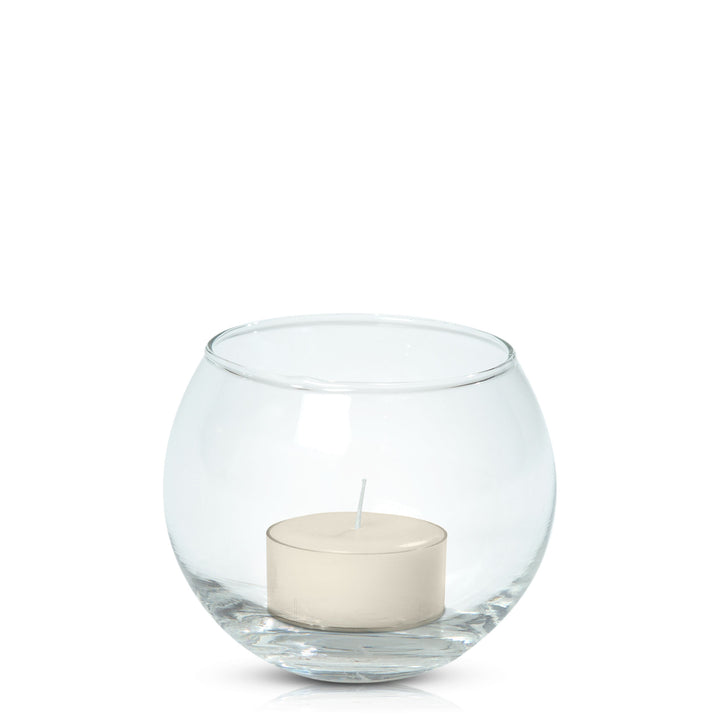 Ivory Tealight in Fishbowl Pack Pack of 24