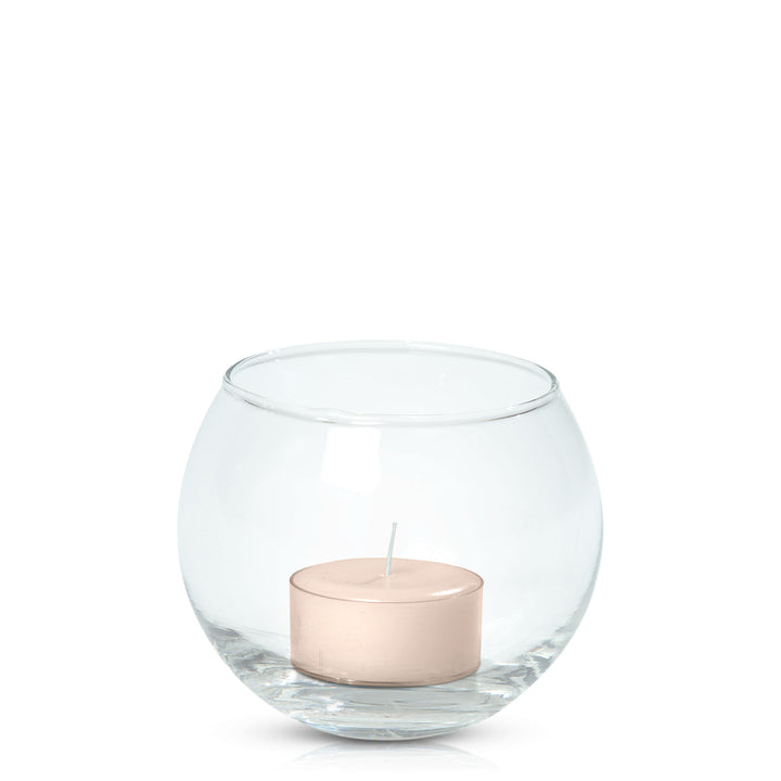 Nude Tealight in Fishbowl Pack Pack of 24