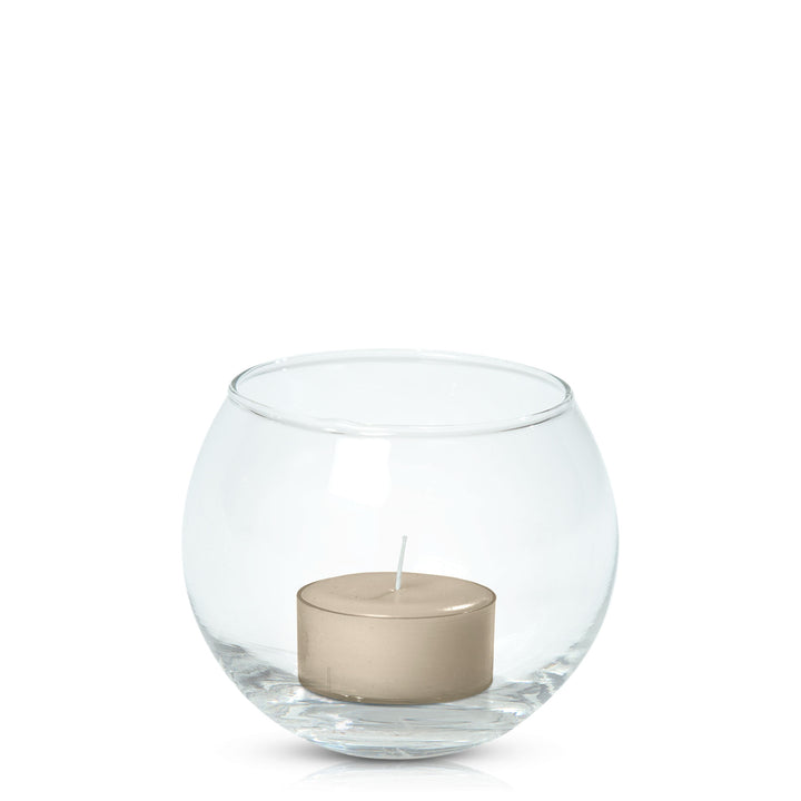 Sandstone Tealight in Fishbowl Pack Pack of 24