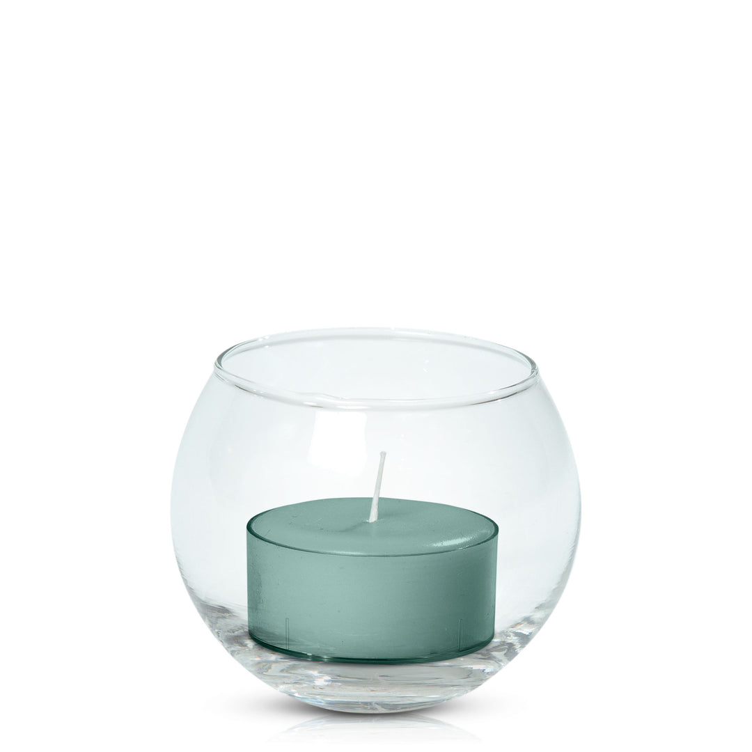 Sage Green Tealight in Fishbowl Pack Pack of 24