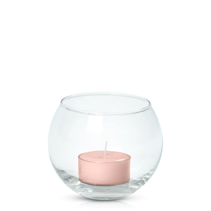 Vintage Blush Tealight in Fishbowl Pack Pack of 24