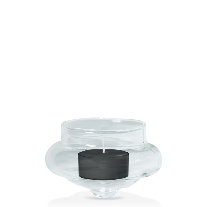 Black Tealight in Floating Holder Pack Pack of 24