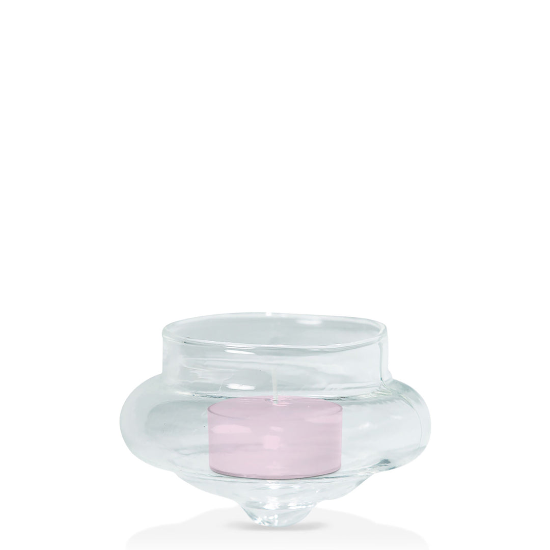 Pastel Pink Tealight in Floating Holder Pack Pack of 24