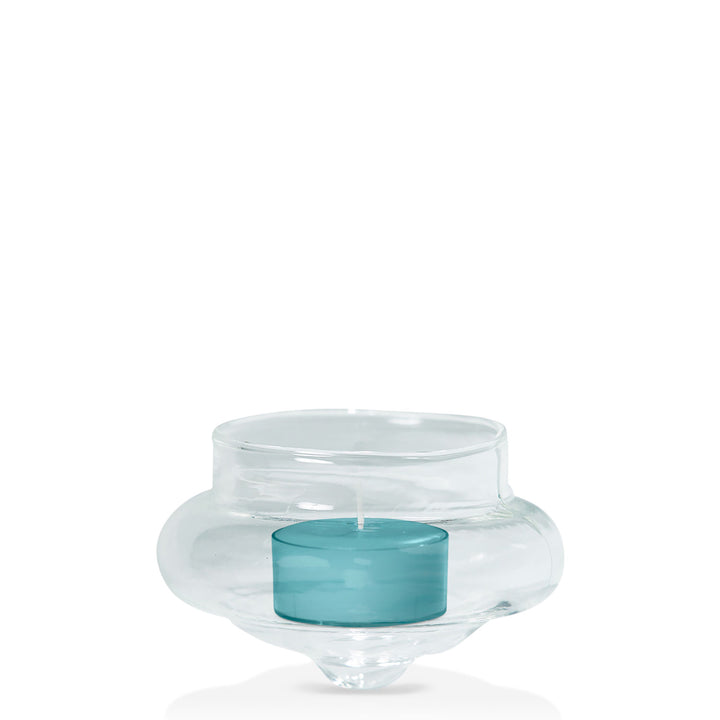 Teal Tealight in Floating Holder Pack Pack of 24