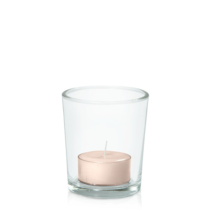 Nude Tealight in Glass Votive Pack Pack of 24