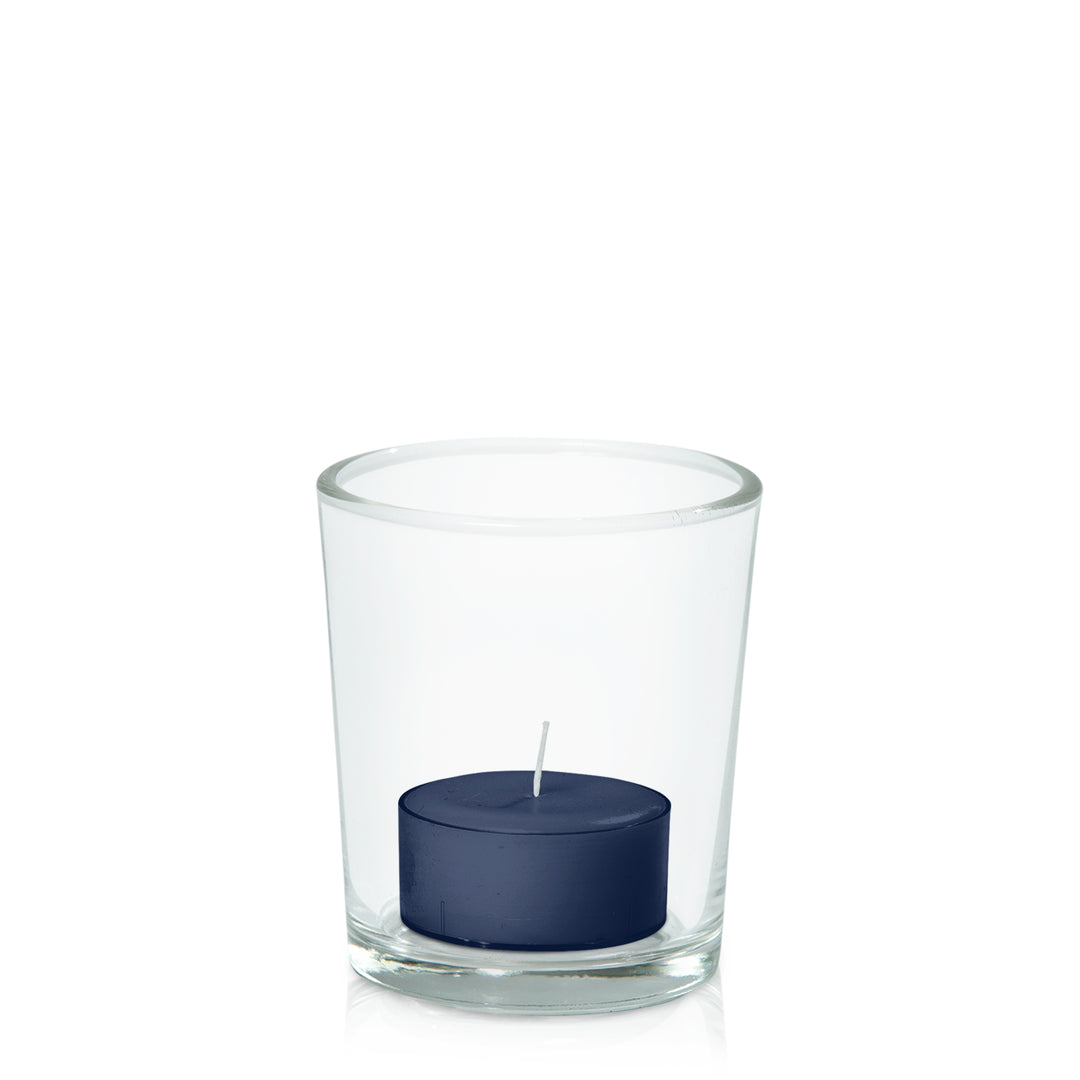 Sapphire Tealight in Glass Votive Pack Pack of 24