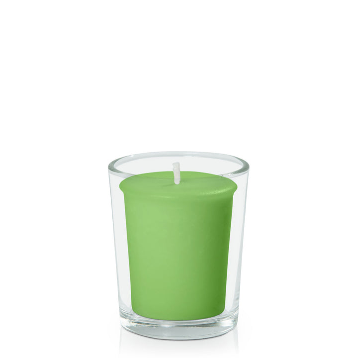 Lime Votive Candle in Glass Votive Pack Pack of 24