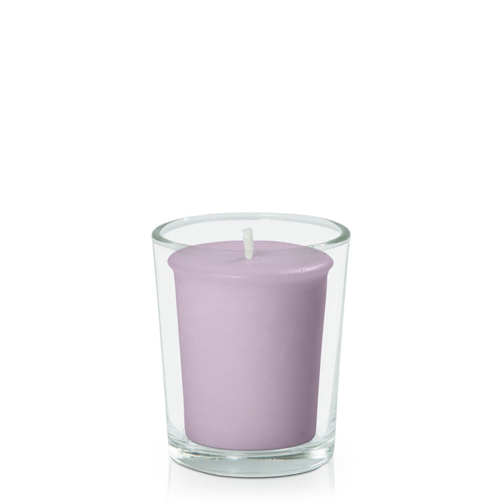 Lilac Votive Candle in Glass Votive Pack Pack of 24