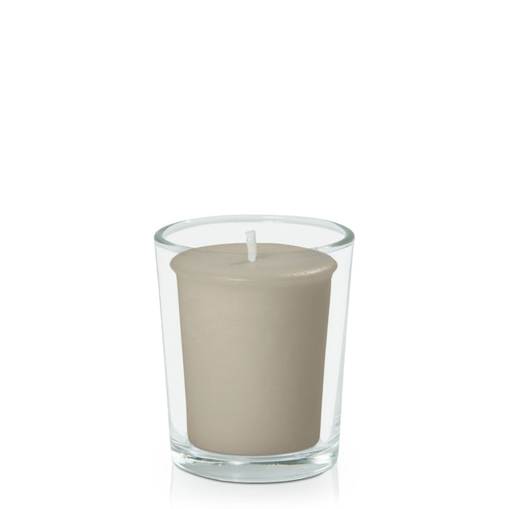 Pale Eucalypt Votive Candle in Glass Votive Pack Pack of 24