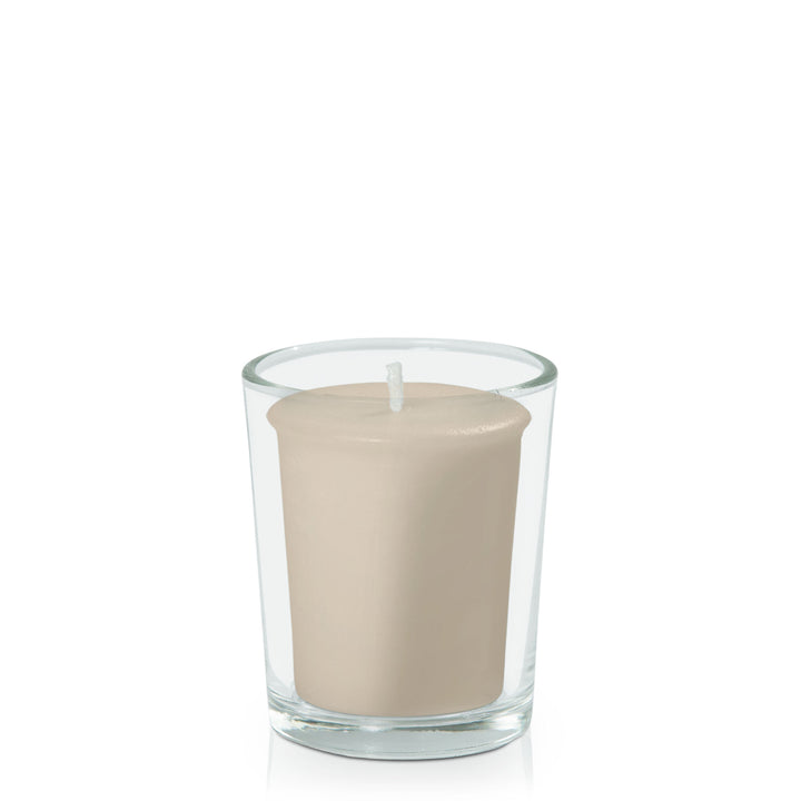 Sandstone Votive Candle in Glass Votive Pack Pack of 24