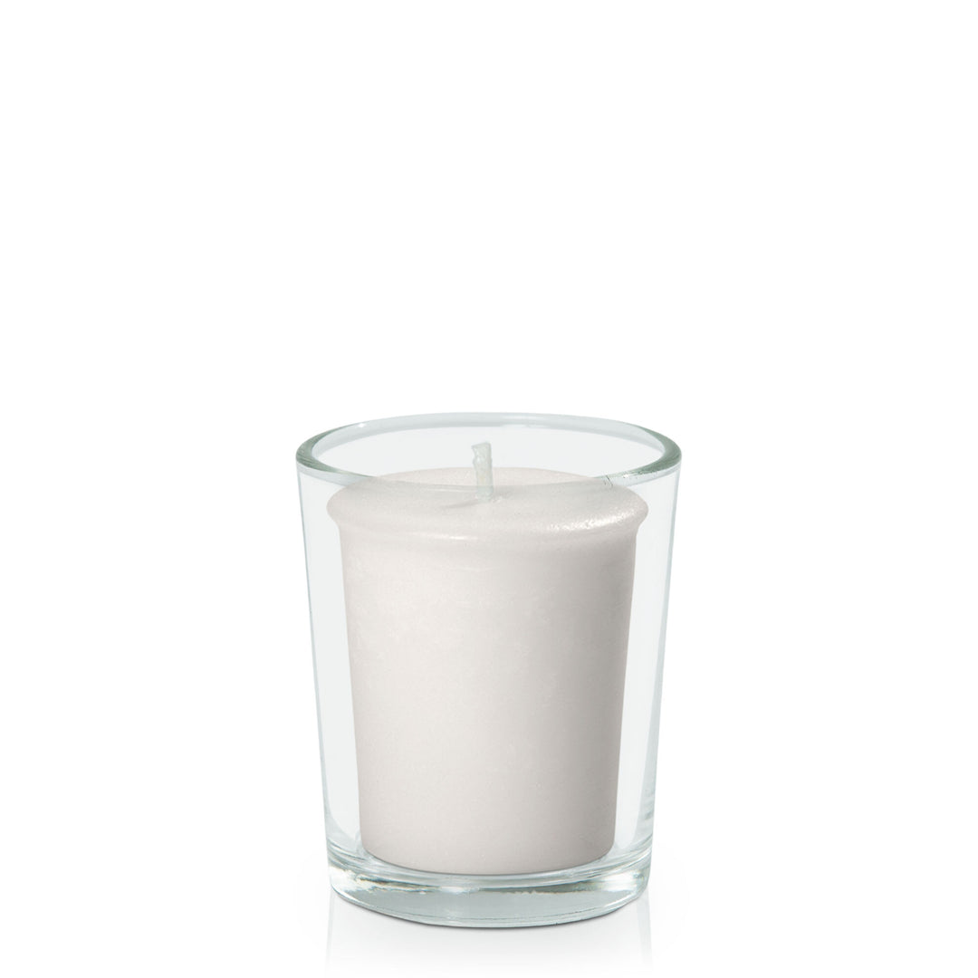 Stone Votive Candle in Glass Votive Pack Pack of 24