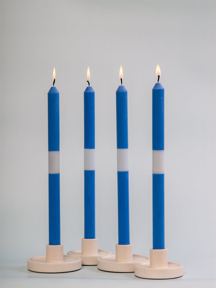 Into the Blue 30cm Layered Dinner Candles