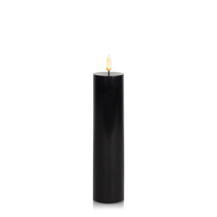 Black 5cm x 20cm LED Pillar Pack of 1