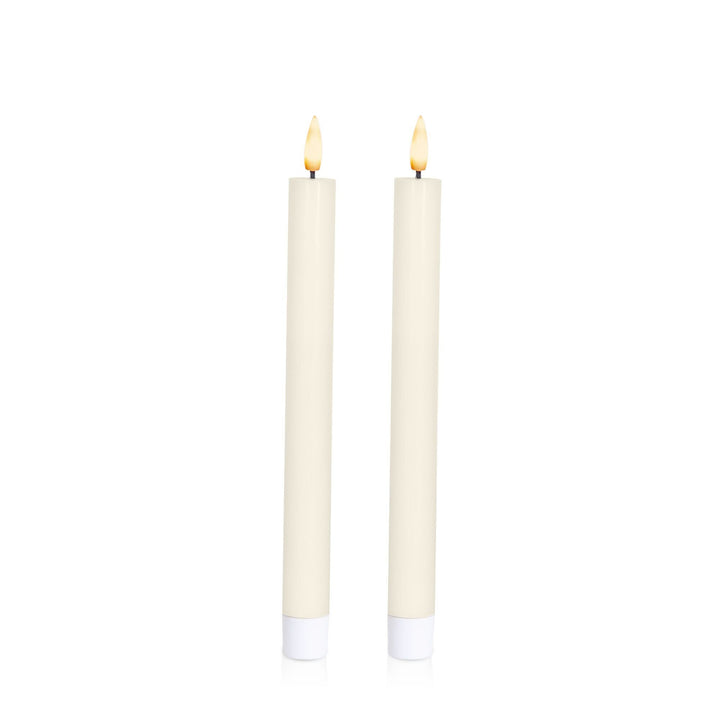 Ivory 24.5cm LED Dinner Candles Pack of 2