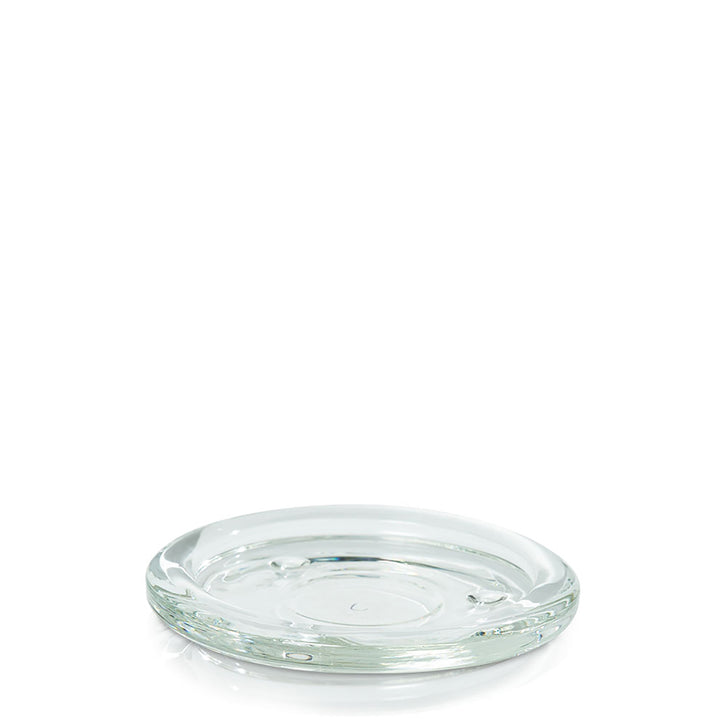 Clear Medium Classic Glass Pillar Plate Pack of 1