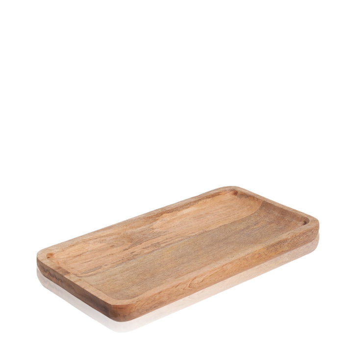 Natural Wood Sierra Rectangular Wooden Tray