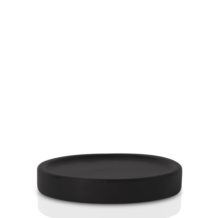 Black Lila Ceramic Pillar Plate