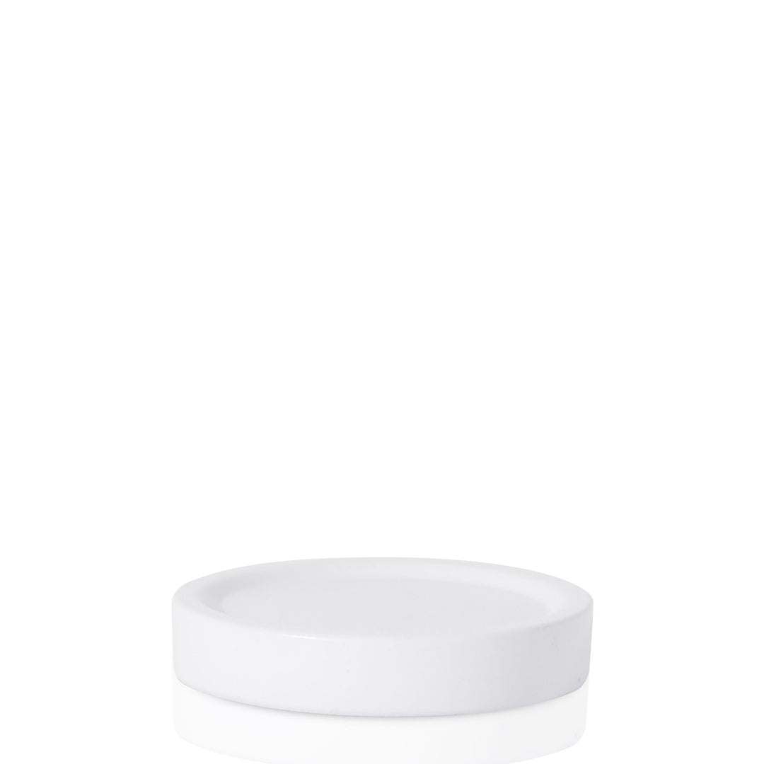 White Lola Ceramic Pillar Plate