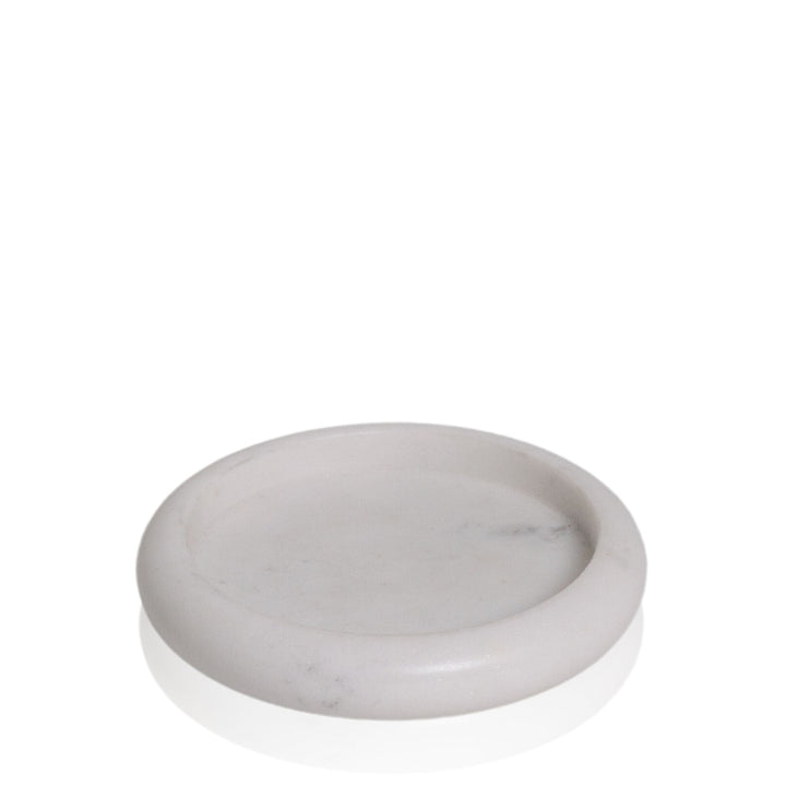 White Valentina Marble Pillar Plate