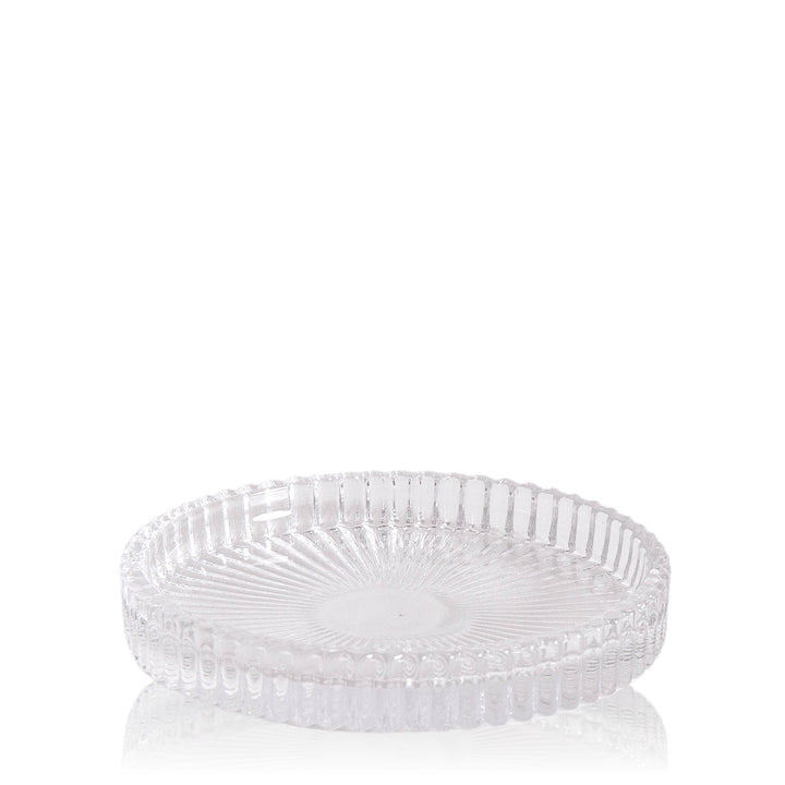 Clear Evangeline Glass Pillar Plate