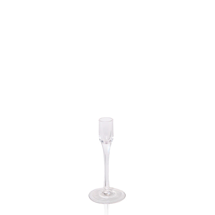 Clear Vivienne Glass Candle Holder - Small Pack of 1