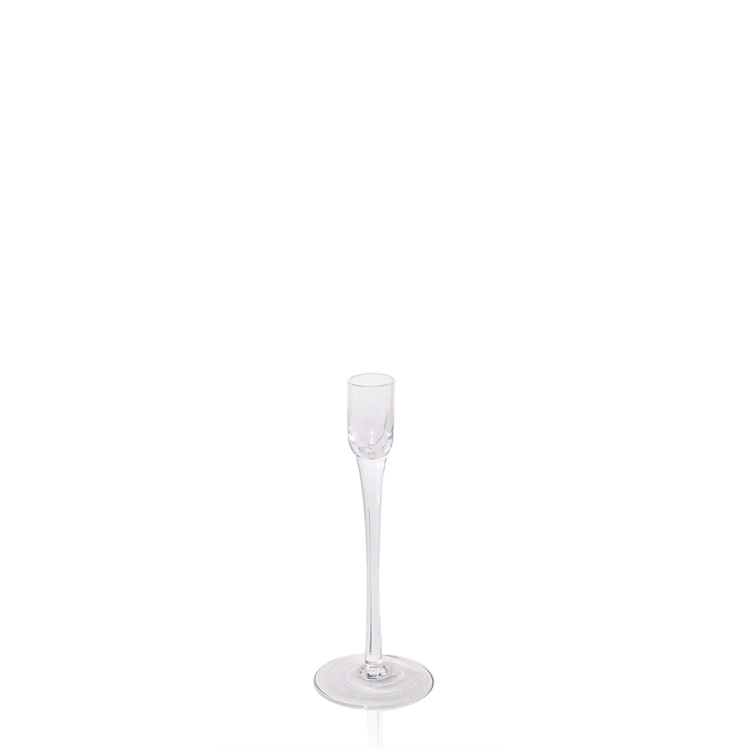 Clear Vivienne Glass Candle Holder - Medium Pack of 1